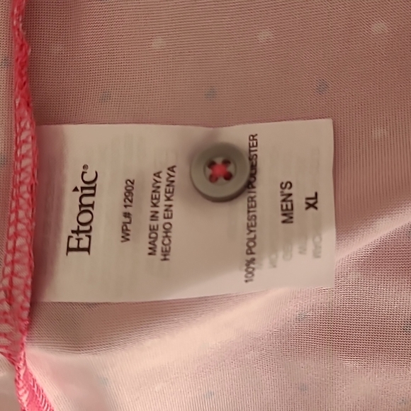 Etonic Collar Shirt, XL, Pink - Picture 5 of 7